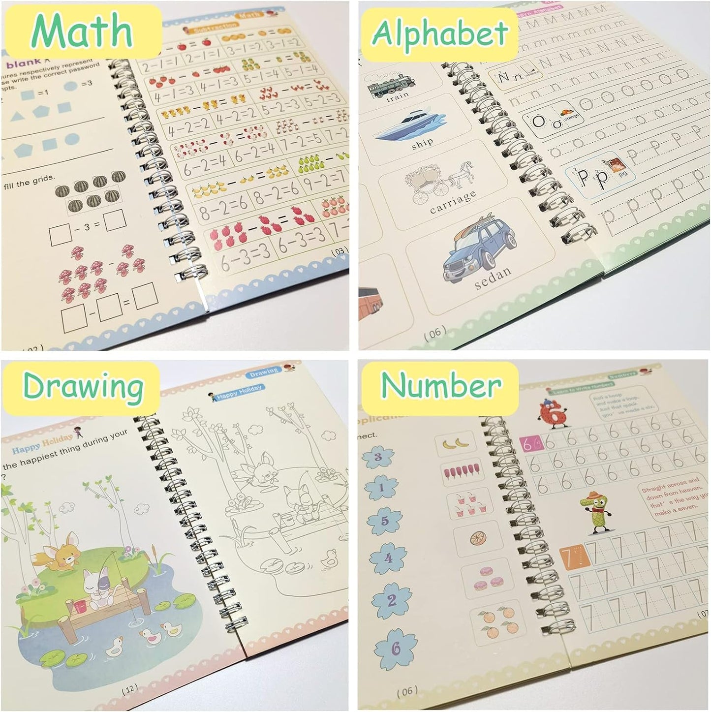 Cahier d'écriture magique