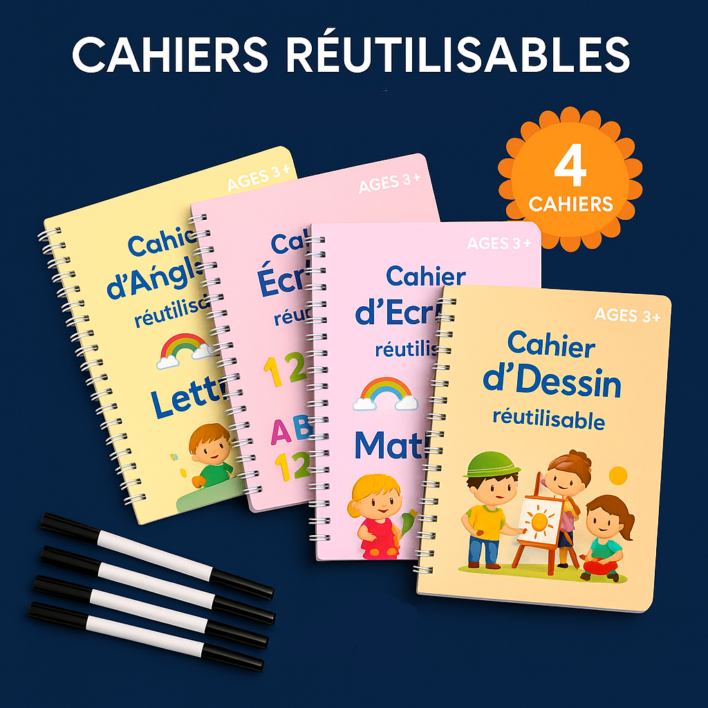 Cahier d'écriture magique