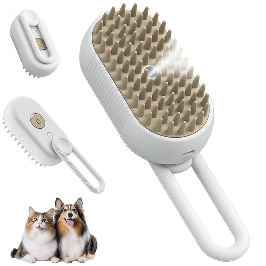 PuffEase™ - Steam Grooming Brush 