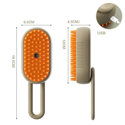 PuffEase™ - Steam Grooming Brush 