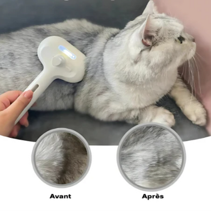 PuffEase™ - Steam Grooming Brush 