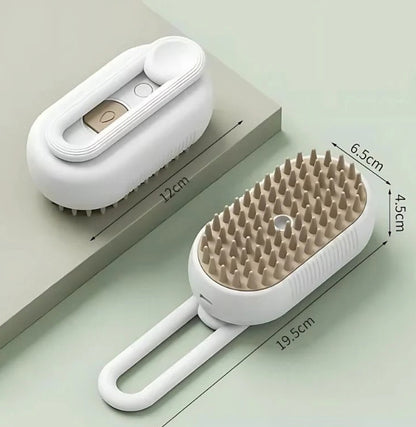 PuffEase™ - Steam Grooming Brush 