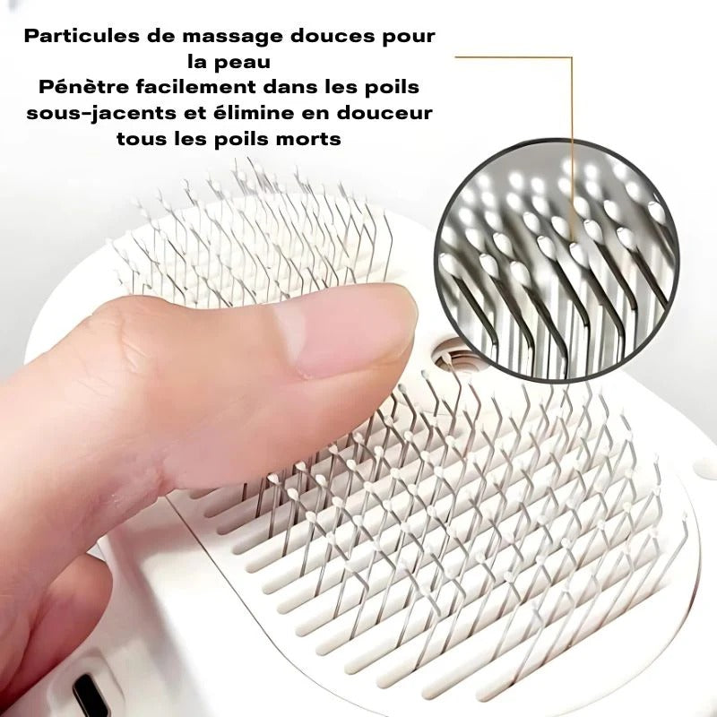 PuffEase™ - Steam Grooming Brush 